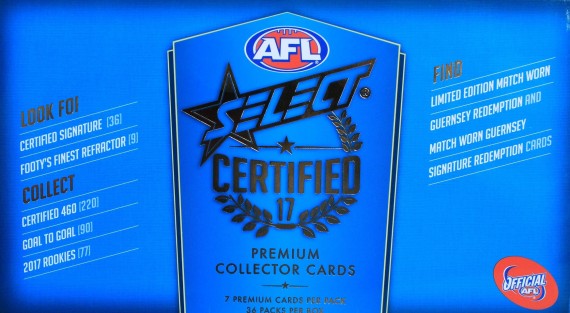 #707 AFL 2017 AFL CERTIFIED BREAK - SPOT 6