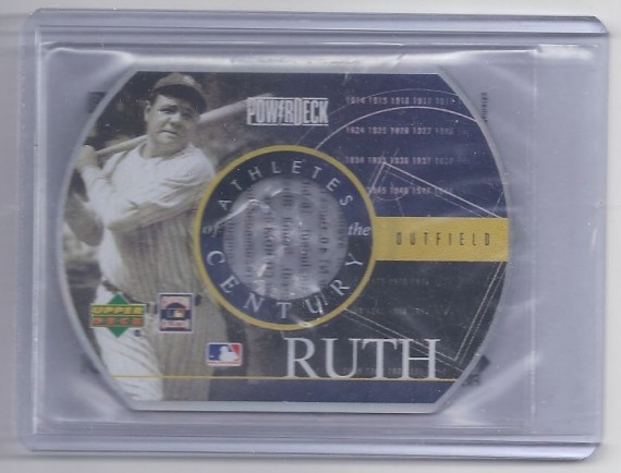 1999 Upper Deck Babe Ruth Atheletes of the century Powewrdeck CD-ROM
