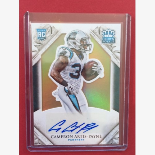 2015 Crown Royale CAMERON ARTIS-PAYNE Gold Rookie Auto card #45/49 Panthers