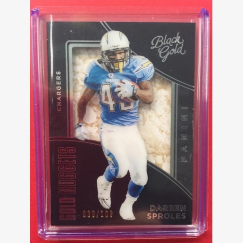 2016 Black Gold DARREN SPROLES card #88/100 Chargers