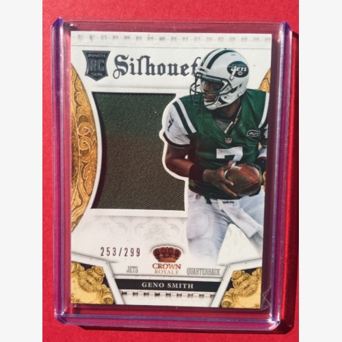 2013 Crown Royale GENO SMITH Jets Rookie Patch card #253/299 ( RETAIL)