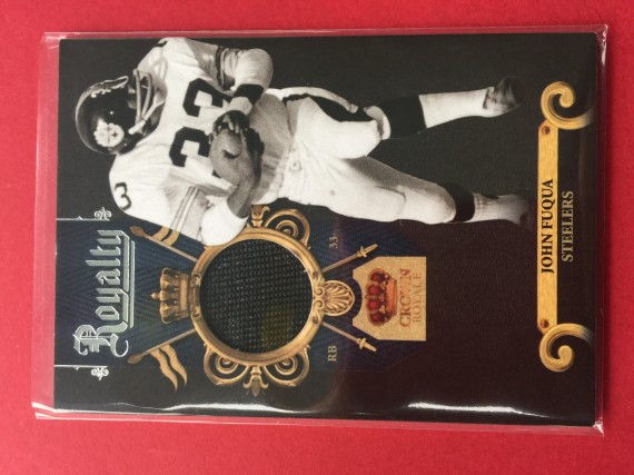 2011 Crown Royale JOHN FUQUA Steelers Royalty Patch card #62/99