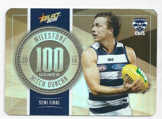 2015 AFL Select Champions Milestone Mitch Duncan MG37 Geelong Cats