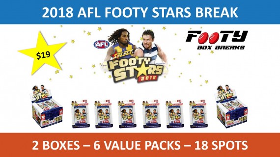 #796 AFL 2018 FOOTY STARS ENTREE BREAK - SPOT 9