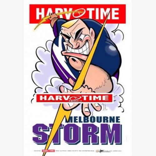 Melbourne Storm Mascot (Harv Time Poster)