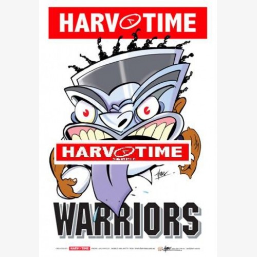 New Zealand Warriors Mascot (Harv Time Poster)