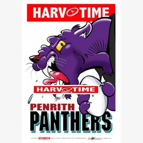 Penrith Panthers Mascot (Harv Time Poster)