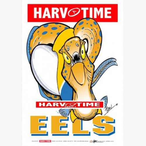 Parramatta Eels Mascot (Harv Time Poster)