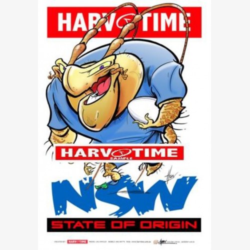 NSW Blues State of Origin (Harv Time Poster)