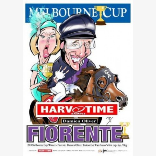 2013 Melbourne Cup Winner - Fiorente (Harv Time Poster)