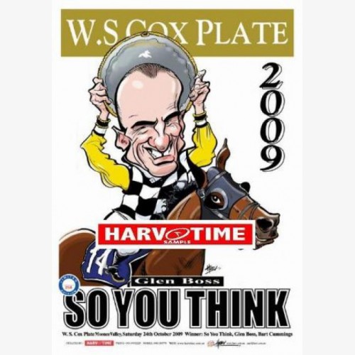 2009 WS Cox Plate Winner - So You Think (Harv Time Poster)