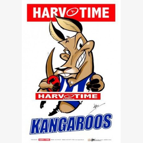 North Kangaroos Mascot (Harv Time Poster)