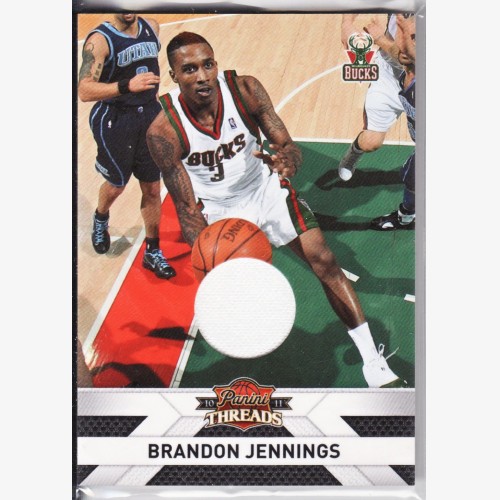 10-11 Panini Threads Brandon Jennings Jersey 363/399