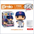 MLB Baseball - Javier Baez Chicago Cubs (Home Uniform) Pop! Vinyl (#64) + Protector