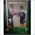2015 NRL ESP THE ULTIMATE COLLECTION TRADING CARD - UC6/10 JOHNATHAN THURSTON & MATTHEW SCOTT CAPTAINS OF THE YEAR