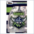 2022 TLA NRL TRADERS PARALLEL PEARL SILVER CARD PS011 CANBERRA RAIDERS CHECKLIST LOGO