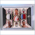 2009-10 SP Game Used Triple Patch #TPMWW Brad Miller / Brandan Wright / Sean Williams 29/60 MULTI CLR PATCHES