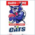 Geelong Cats Mascot (Harv Time Poster)
