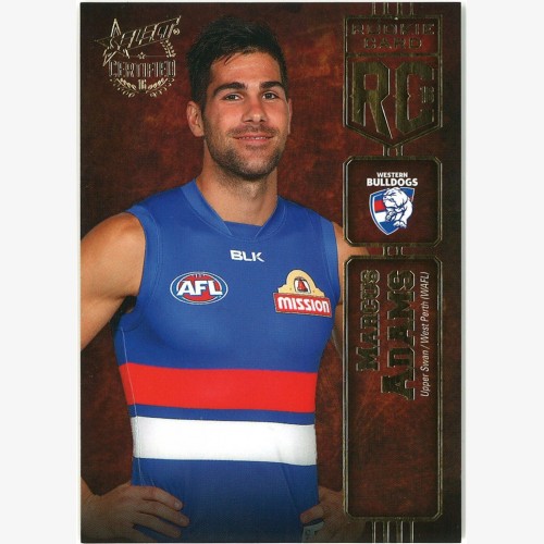 2016 Select Certified AFL Rookie Card RC35 Marcus Adams 006/240 LOW NUMBERED - Western Bulldogs