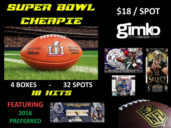 #559 NFL FOOTBALL SUPER BOWL LI CHEAPIE BREAK - SPOT 21