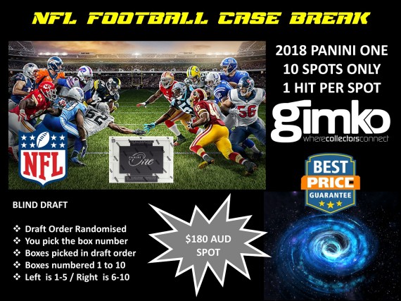 #904 NFL FOOTBALL 2018 PANINI ONE CASE BREAK - SPOT 4