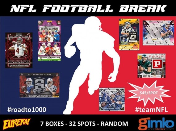 #987 NFL FOOTBALL 7-BOX BREAK - SPOT 23