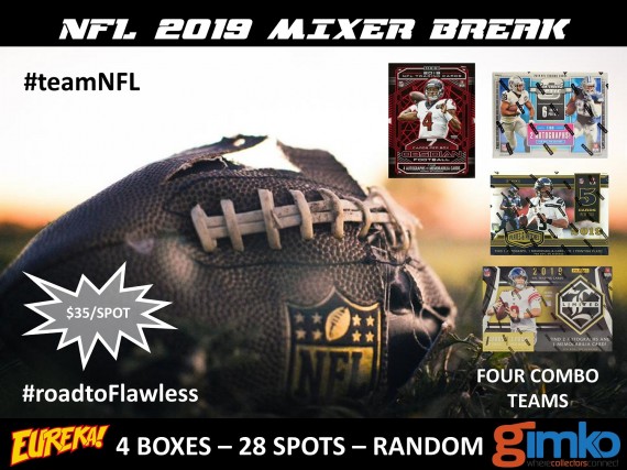 #1017 NFL FOOTBALL 2019 MIXER BREAK - SPOT 20