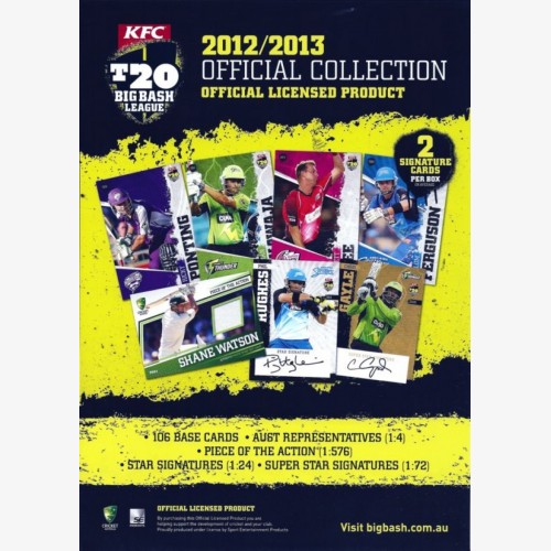 EUREKA SPORTS CARDS LIVE BREAK #24 - 2012/13 BIG BASH CRICKET -  MELBOURNE STARS