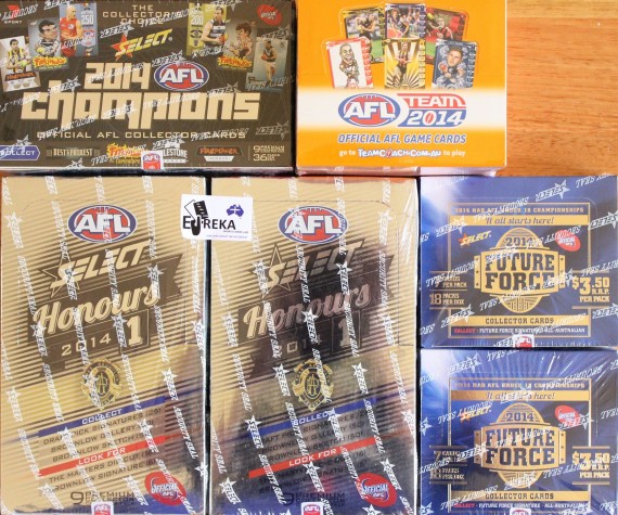 EUREKA SPORTS CARDS #23 - AFL COLOSSUS 2014 6 BOX BREAK - SPOT 12