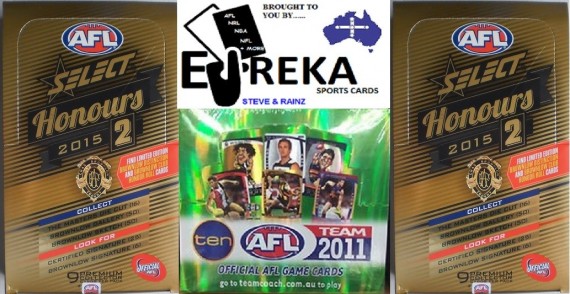 EUREKA SPORTS CARDS AFL BREAK #108 - 2015 HONOURS TEAMCOACH BREAK - SPOT 9