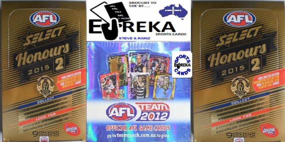 EUREKA SPORTS CARDS AFL BREAK #122 - 2015 HONOURS TEAMCOACH BREAK - SPOT 14