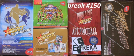 #150 EUREKA SPORTS CARDS AFL 150 CELEBRATION BREAK - SPOT 2