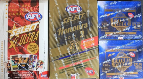 #163 EUREKA SPORTS CARDS AFL SELECT XL ULTRA HONOURS 2 FUTURE FORCE BREAK - SPOT 9