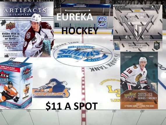 #205 EUREKA SPORTS CARDS NHL 4 BOX BREAK  - SPOT 28