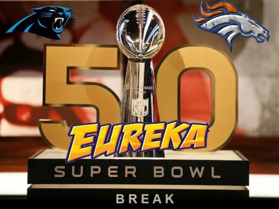 #250 EUREKA SPORTS CARDS NFL #50 SUPERBOWL BREAK  - SPOT 2