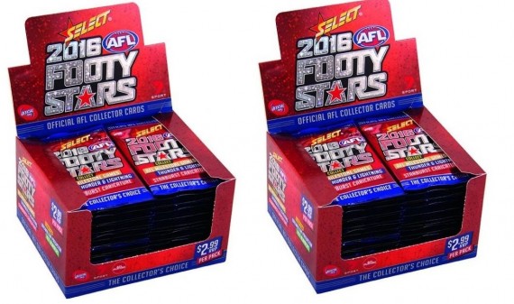 #271 EUREKA AFL 2016 SELECT FOOTY STARS 2x BOX BREAK + VALUE PACKS - SPOT 11