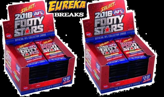 #274 EUREKA AFL 2016 SELECT FOOTY STARS 2x BOX BREAK + VALUE PACKS - SPOT 14