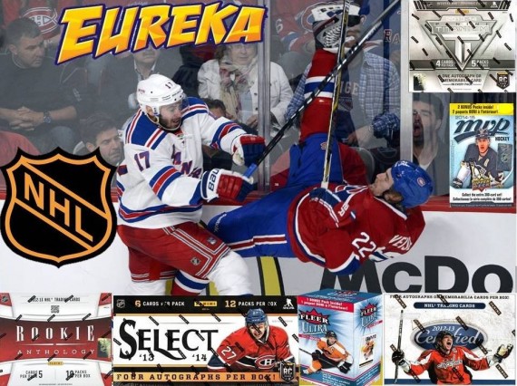 #301 EUREKA SPORTS CARDS NHL  6 BOX BREAK - SPOT 13