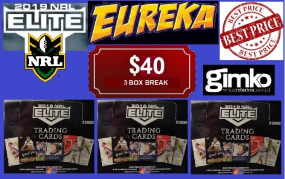 #940 EUREKA 2019 NRL ELITE 3 BOX BREAK - SPOT 6