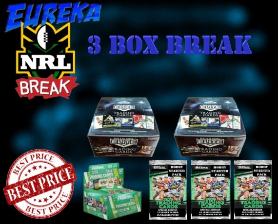 #1077 EUREKA SPORTS CARDS NRL 3 BOX BREAK - SPOT 12