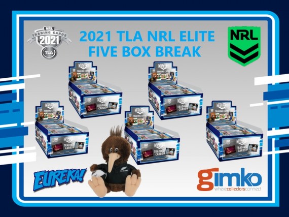 #1610 EUREKA NRL 2021 TLA ELITE 5 BOX PYT BREAK - CRONULLA SHARKS