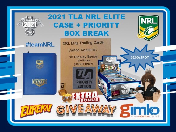 #1609 EUREKA NRL 2021 TLA ELITE CASE & PRIORITY BOX BREAK - SPOT 8