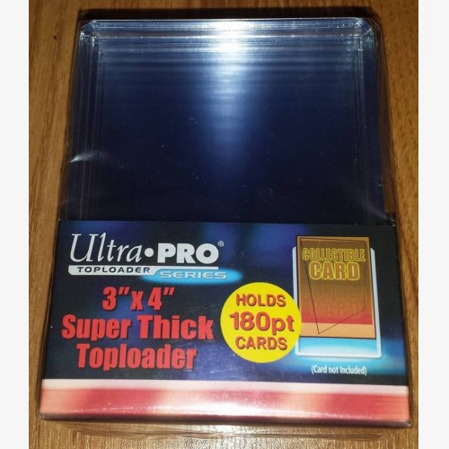 Ultra PRO 3" X 4" Super Thick Toploader 180PT (10ct pack)