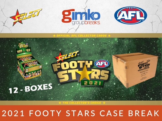 #1348 AFL FOOTBALL 2021 FOOTY STARS CASE BREAK - SPOT 2