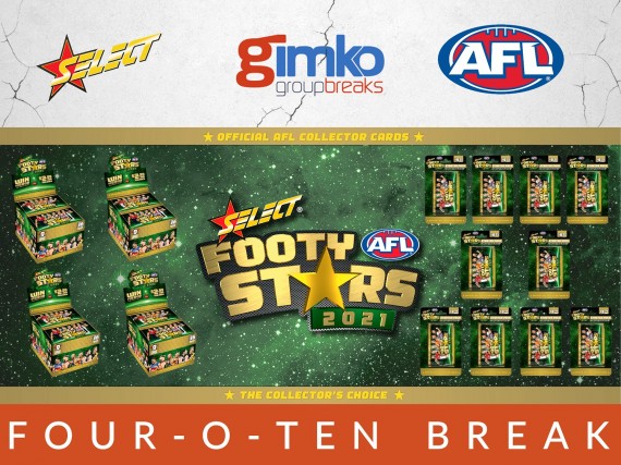 #1387 AFL FOOTBALL 2021 FOOTY STARS FOUR-O-TEN BREAK - SPOT 4