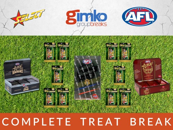 #1402 AFL FOOTBALL COMPLETE TREAT BREAK - SPOT 17