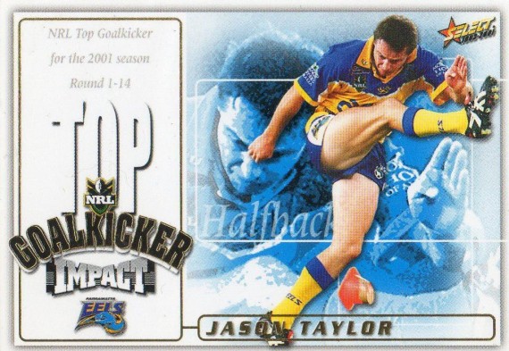 2001 Impact Jason Taylor Box Card