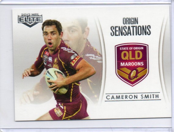 2013 Elite Case Card #OS2 - Cameron Smith - Queensland