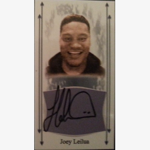 2014 APCS - Joey Leilua Newcastle Knights Signature Cards - LIMITED TO 50 ONLY