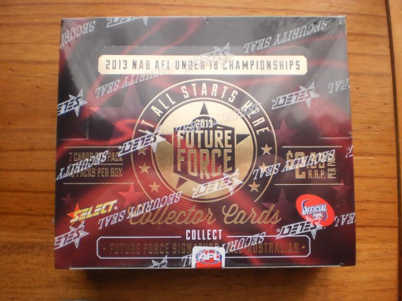 2013 AFL SELECT FUTURE FORCE FACTORY SEALED BOX FROM SEALED CASE